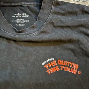 Quittin’ Time Tour Zach Bryan t-shirt Medium